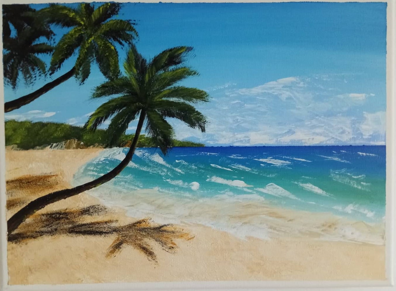 Pláž s palmami