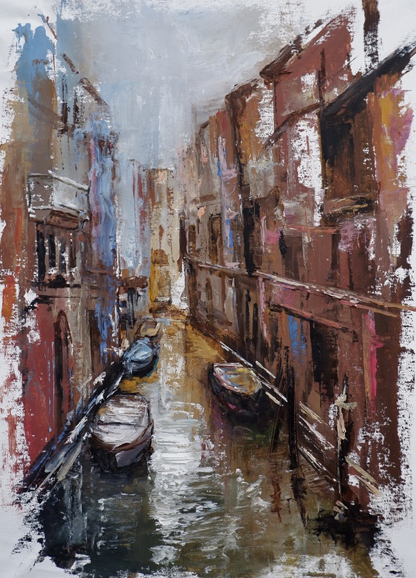 Benátky pred dažďom