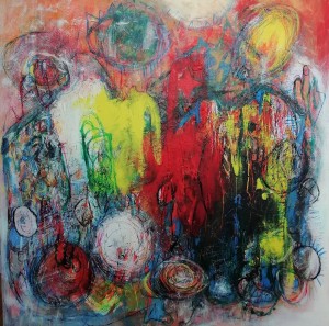Under the surface, 100 x 100 cm